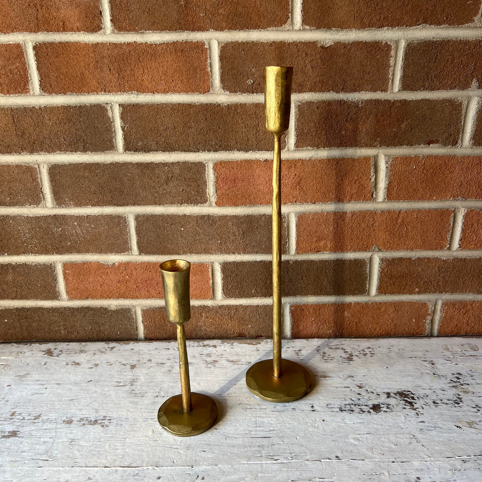 Forged Candlestick - Gold