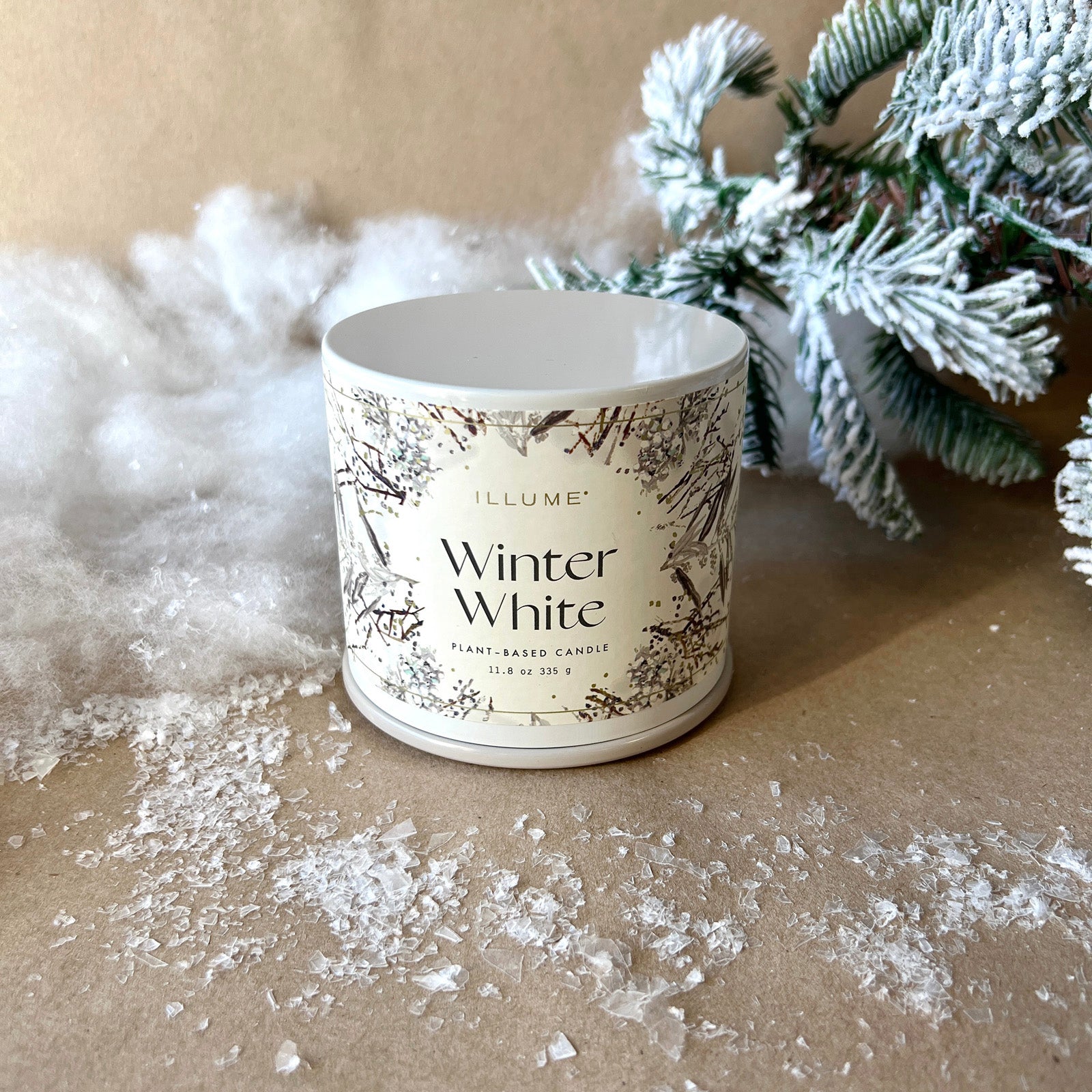 Tin Candle - Winter White