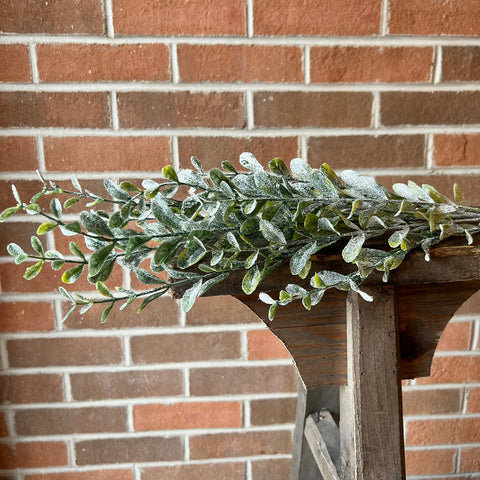 Glittered Green Leaf Bush