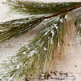 24" Snowy Fir Spray