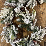 Snowed Cedar Pine Garland