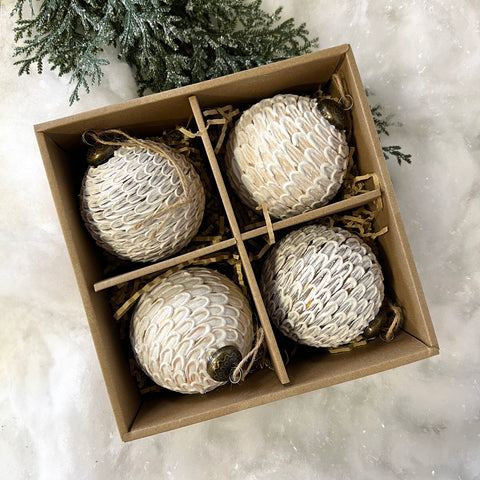 Feather Ball Ornament