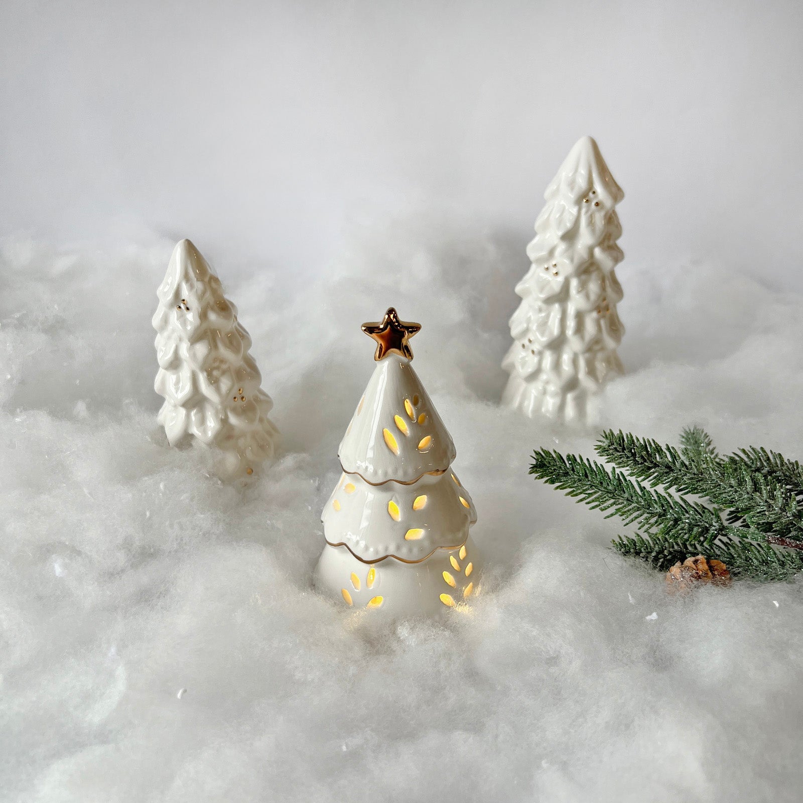 Stoneware LED Christmas Tree