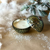 Green Ornament Candle - Balsam & Cedar