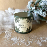 Tin Candle - Balsam & Cedar