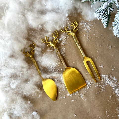 Reindeer Cheese Knives