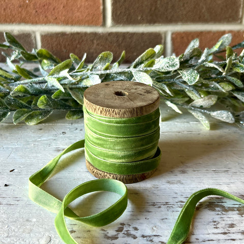 Velvet Ribbon - Light Green