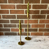 Green Tree Taper Candle Set