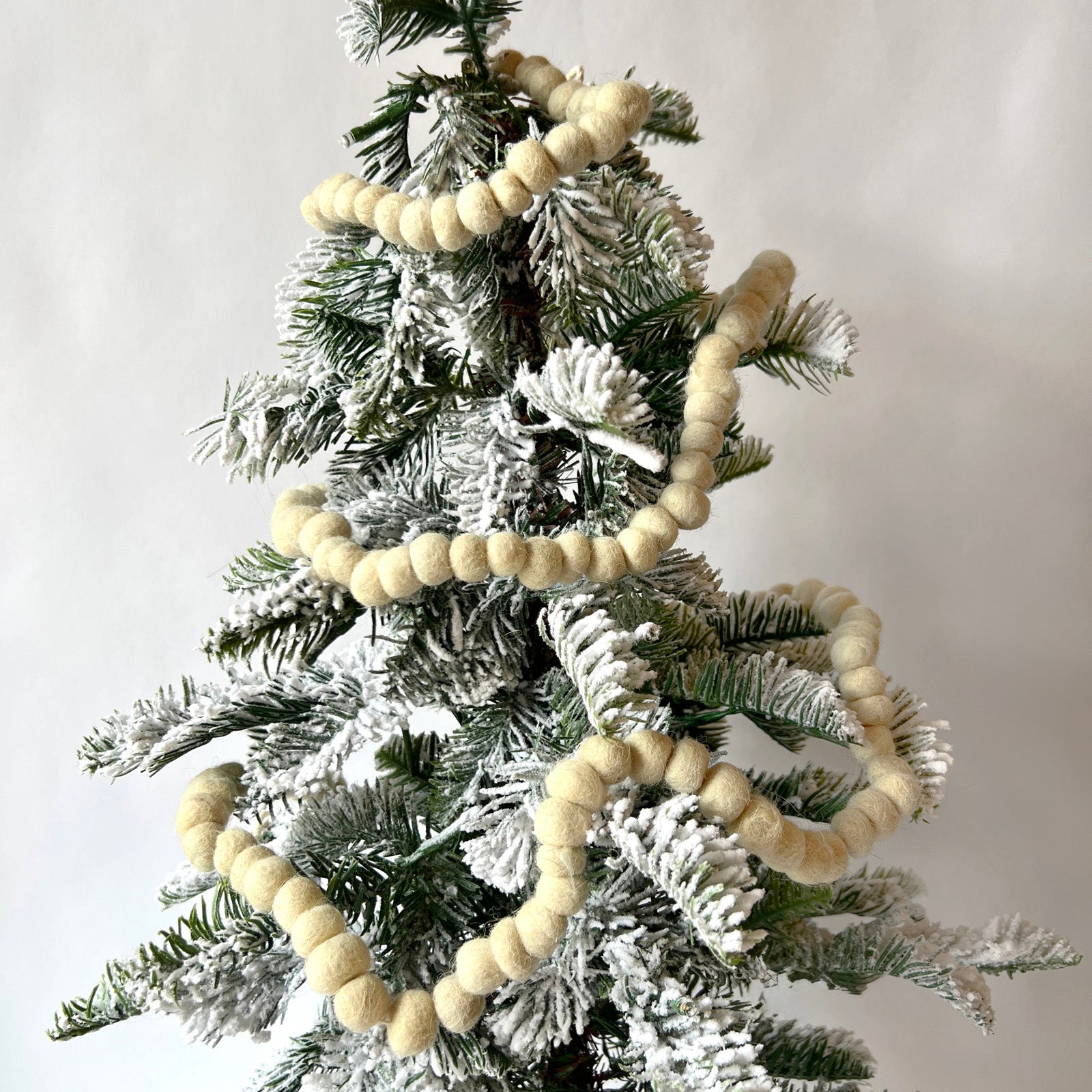 White Pompom Garland