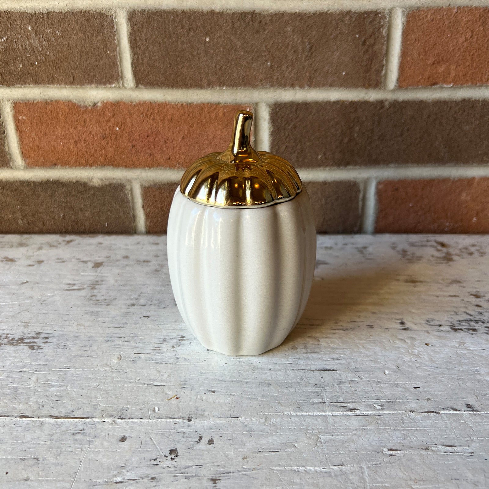 Ceramic Pumpkin Candle - Tall