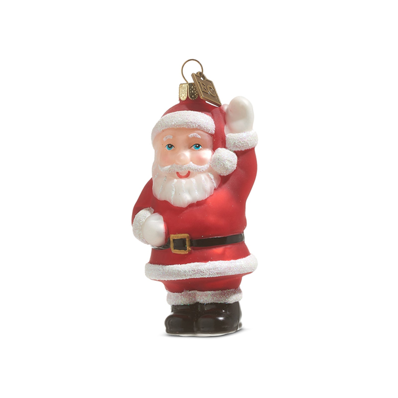 Waving Santa Ornament