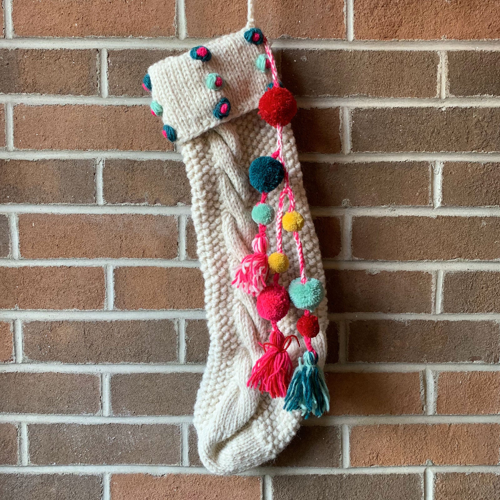 Hand Knit Stocking