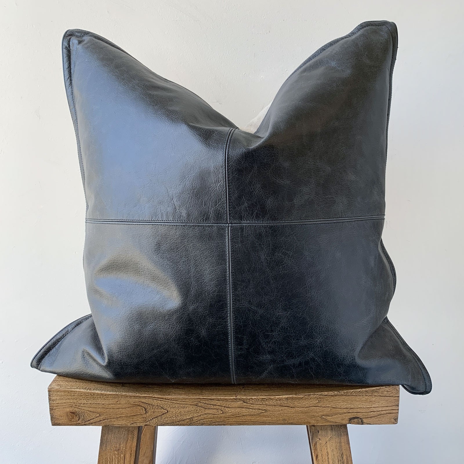 22" x 22" Leather Pillow