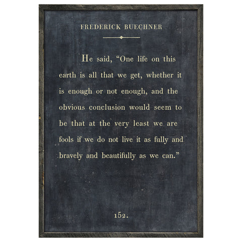 Frederick Buechner Book Print