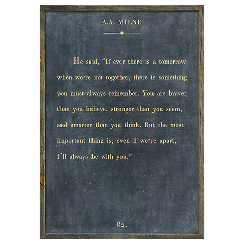 A. A. Milne Book Print