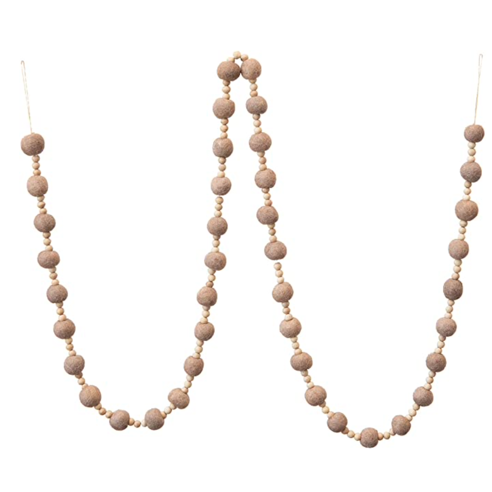 Felt & Wood Bead Garland