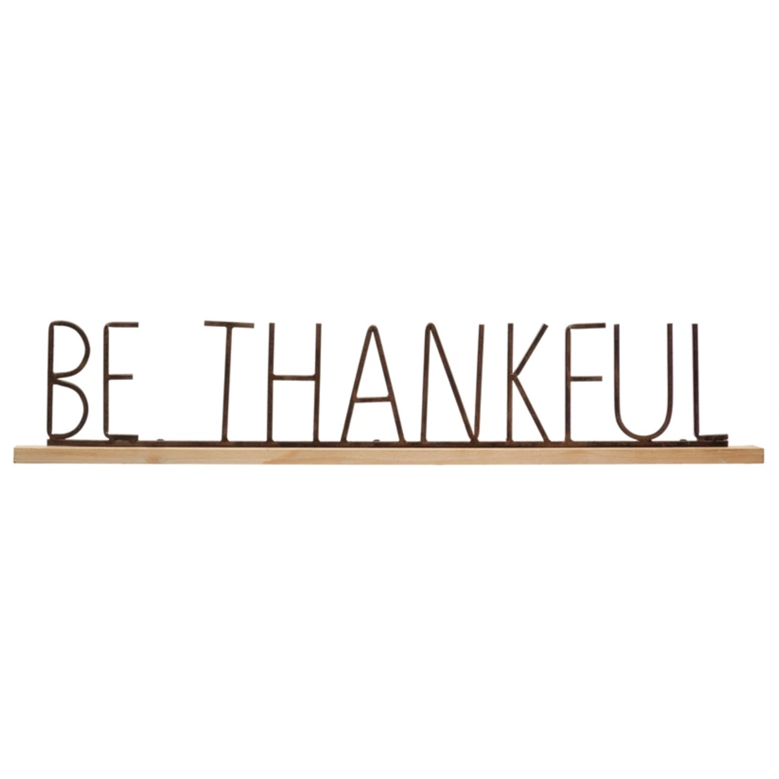 Be Thankful Mantel Sign