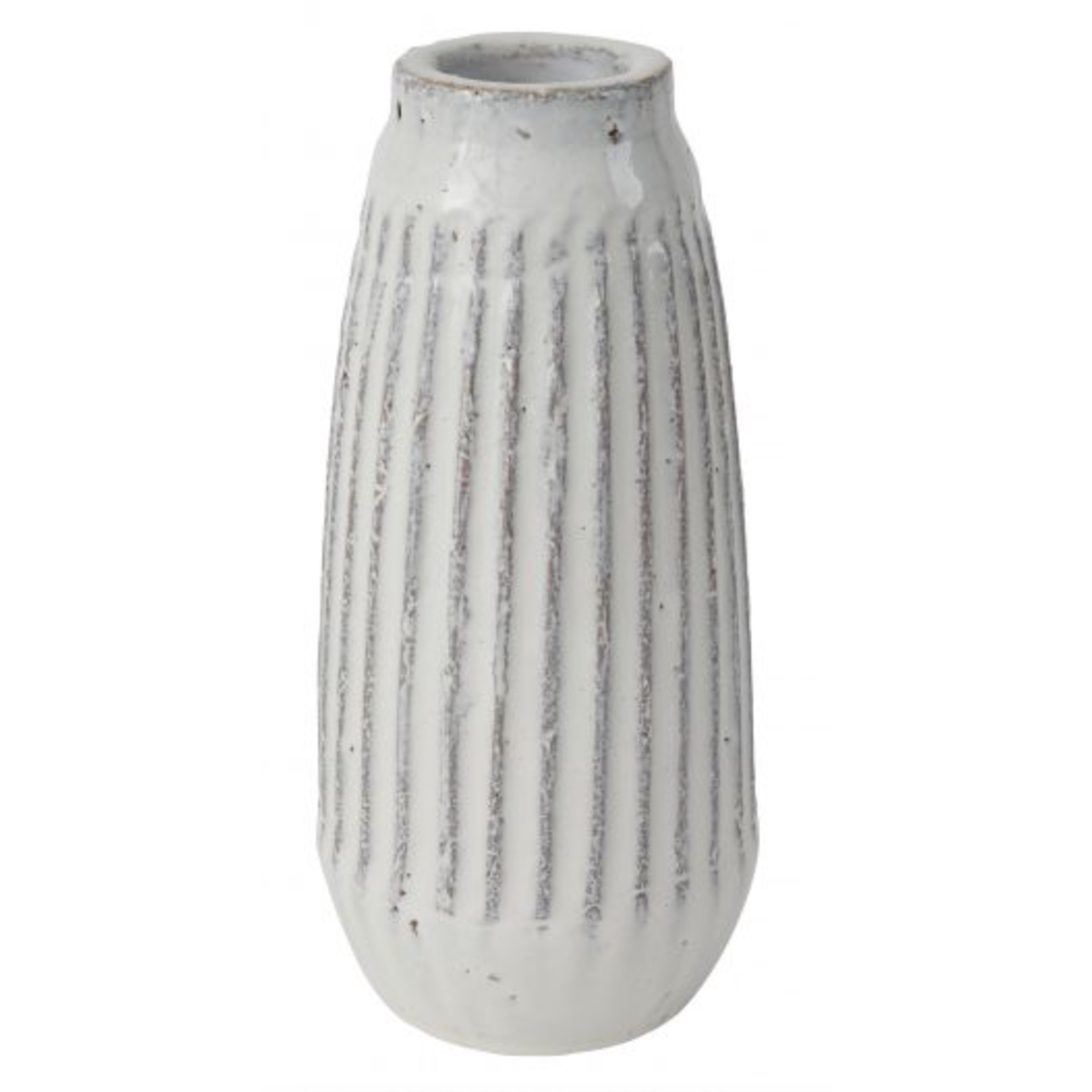 White Textured Vase