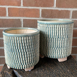 Green Textured Planter