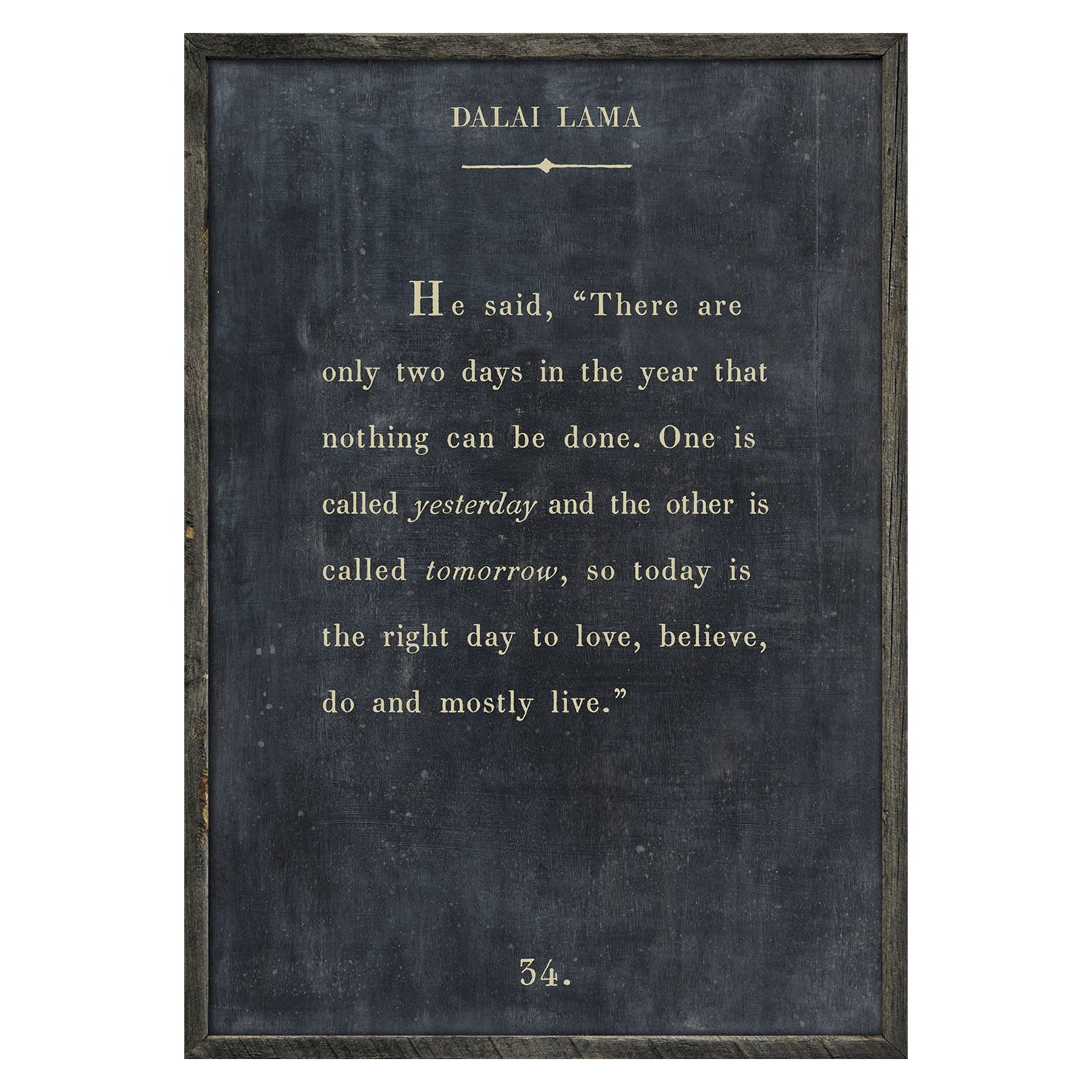 Dalai Lama Book Print