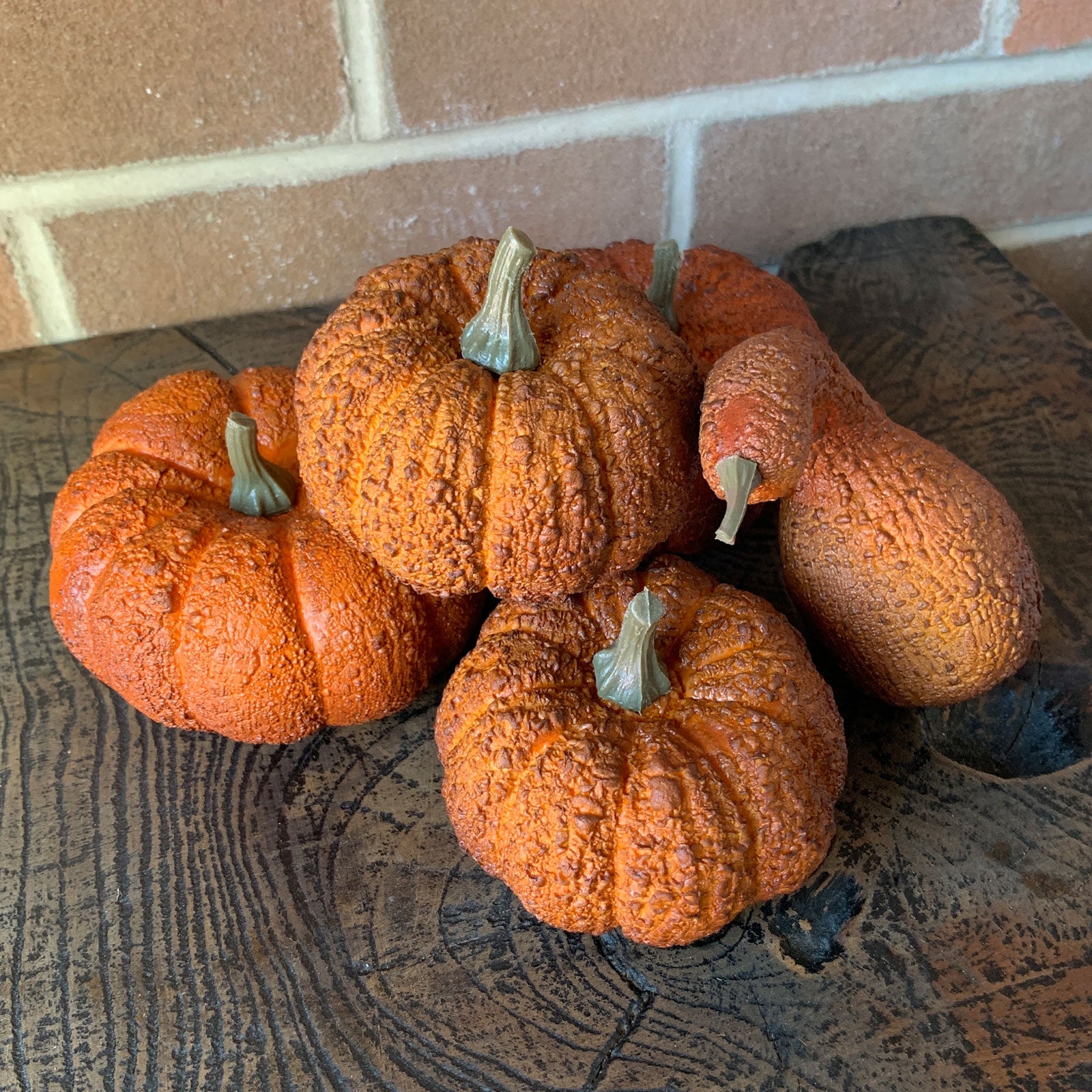 Orange Pumpkin & Gourd Set