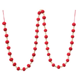 Red Wool Felt Bead Garland