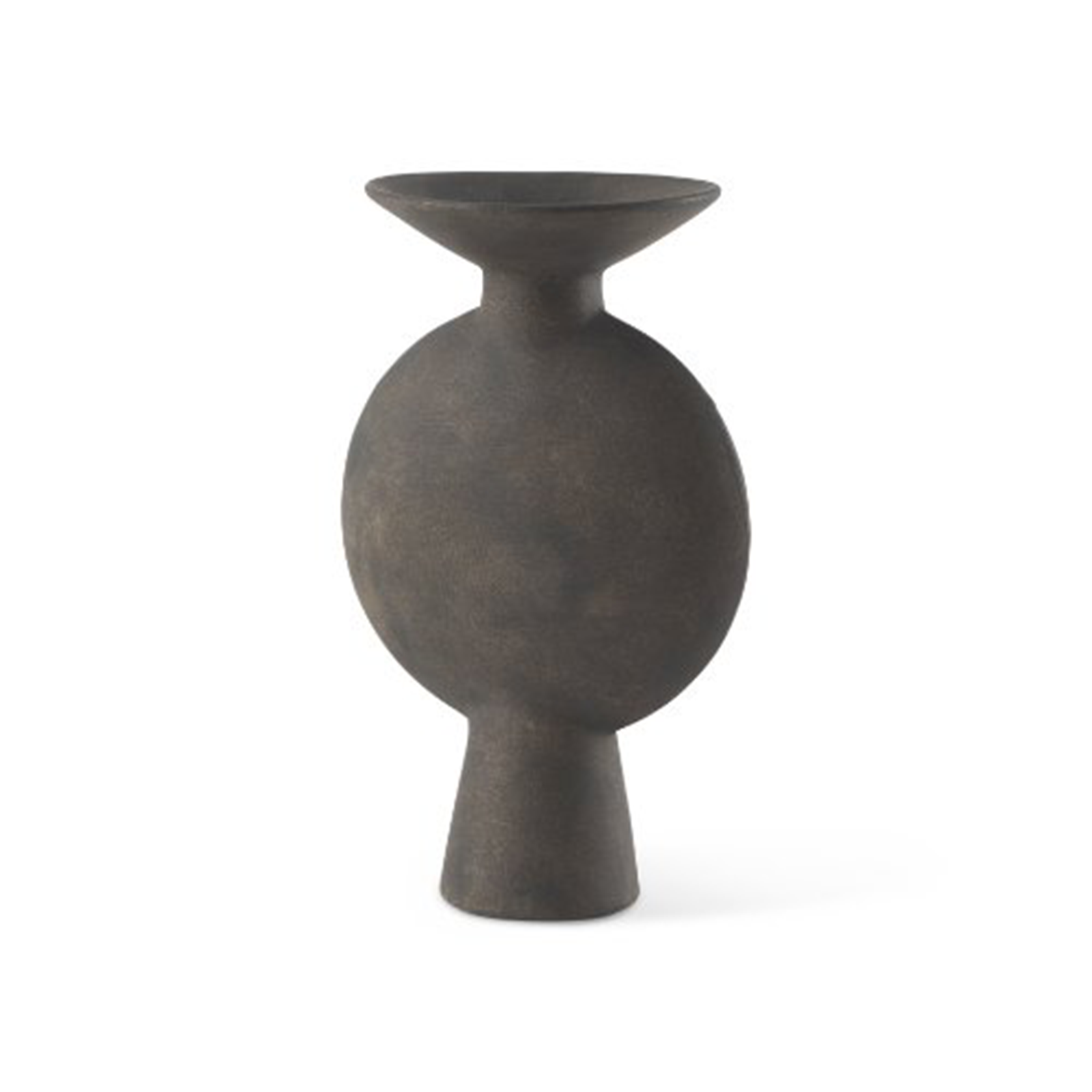 Earthy Brown Ceramic Vase