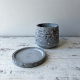 Grey Speckled Pot