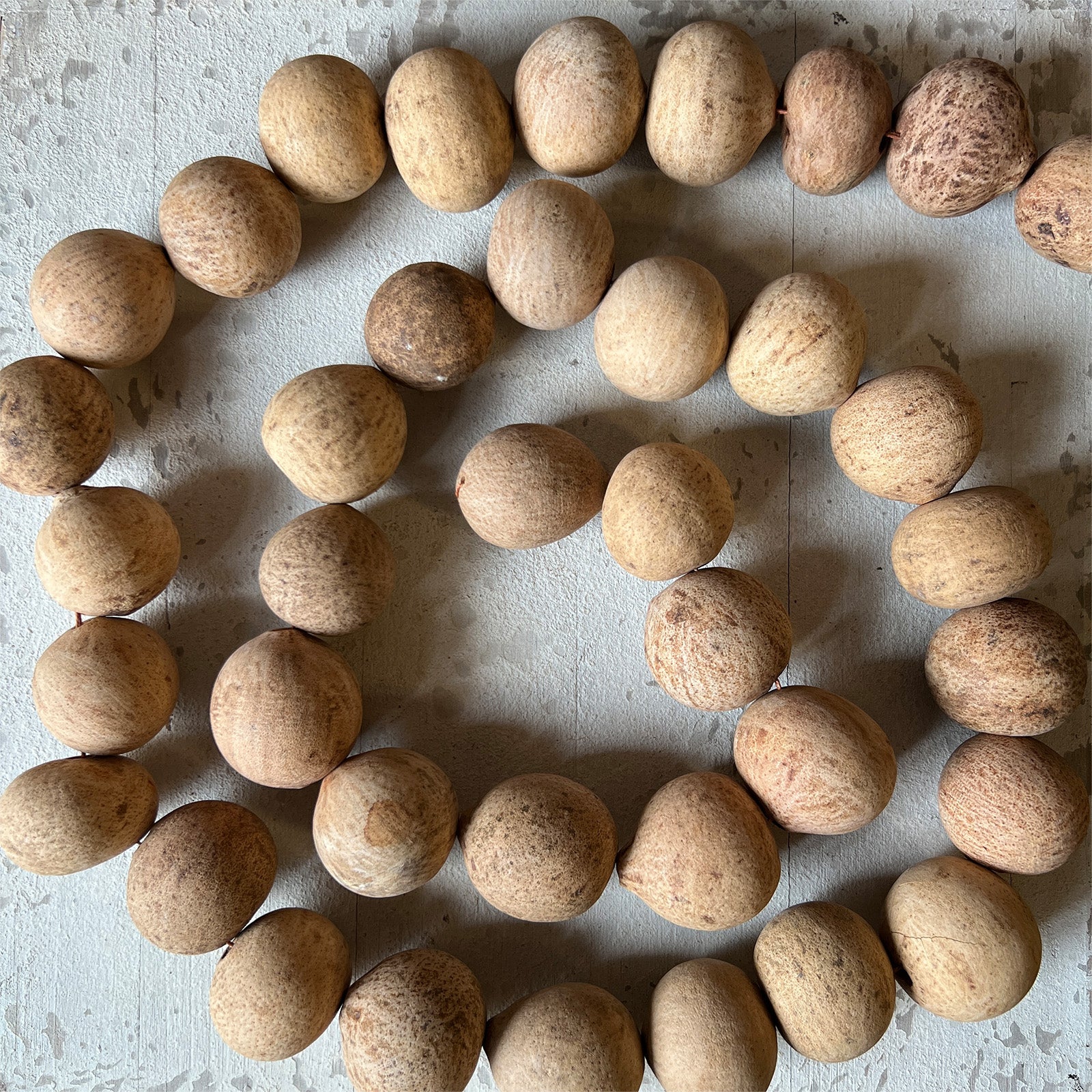 Dried Gourd Ball Garland