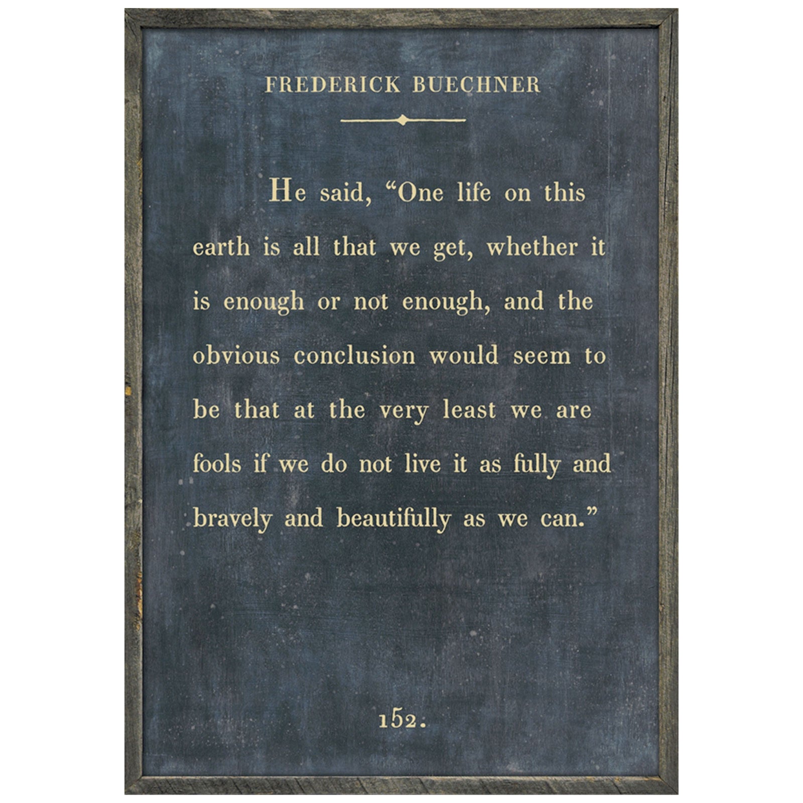 Frederick Buechner Book Print