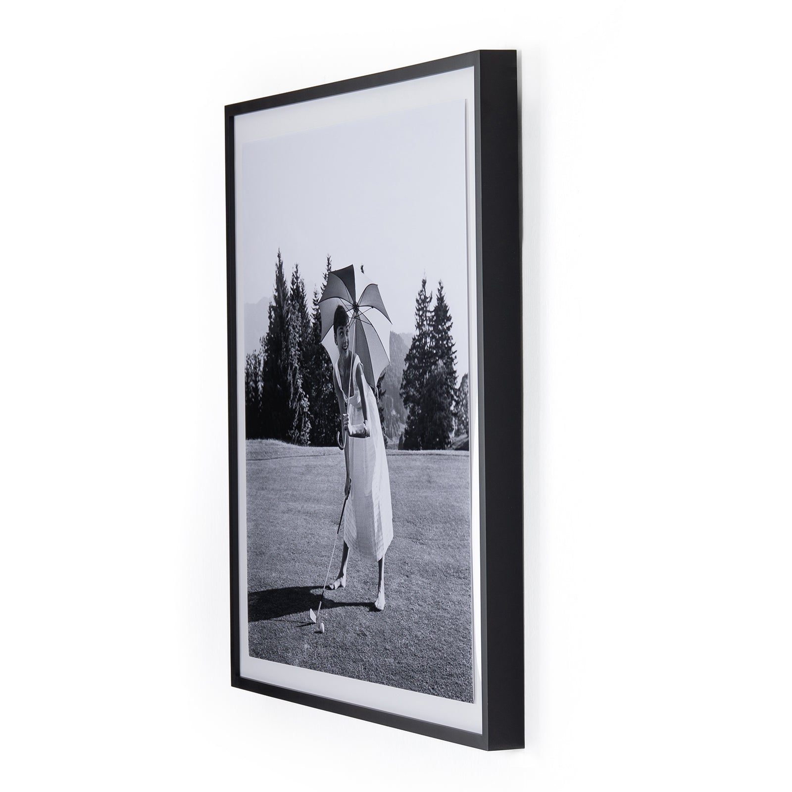 Golfing Hepburn - 30" x 30"