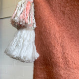 Tassel & Trim Throw - Rust