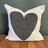 Black Heart Pillow