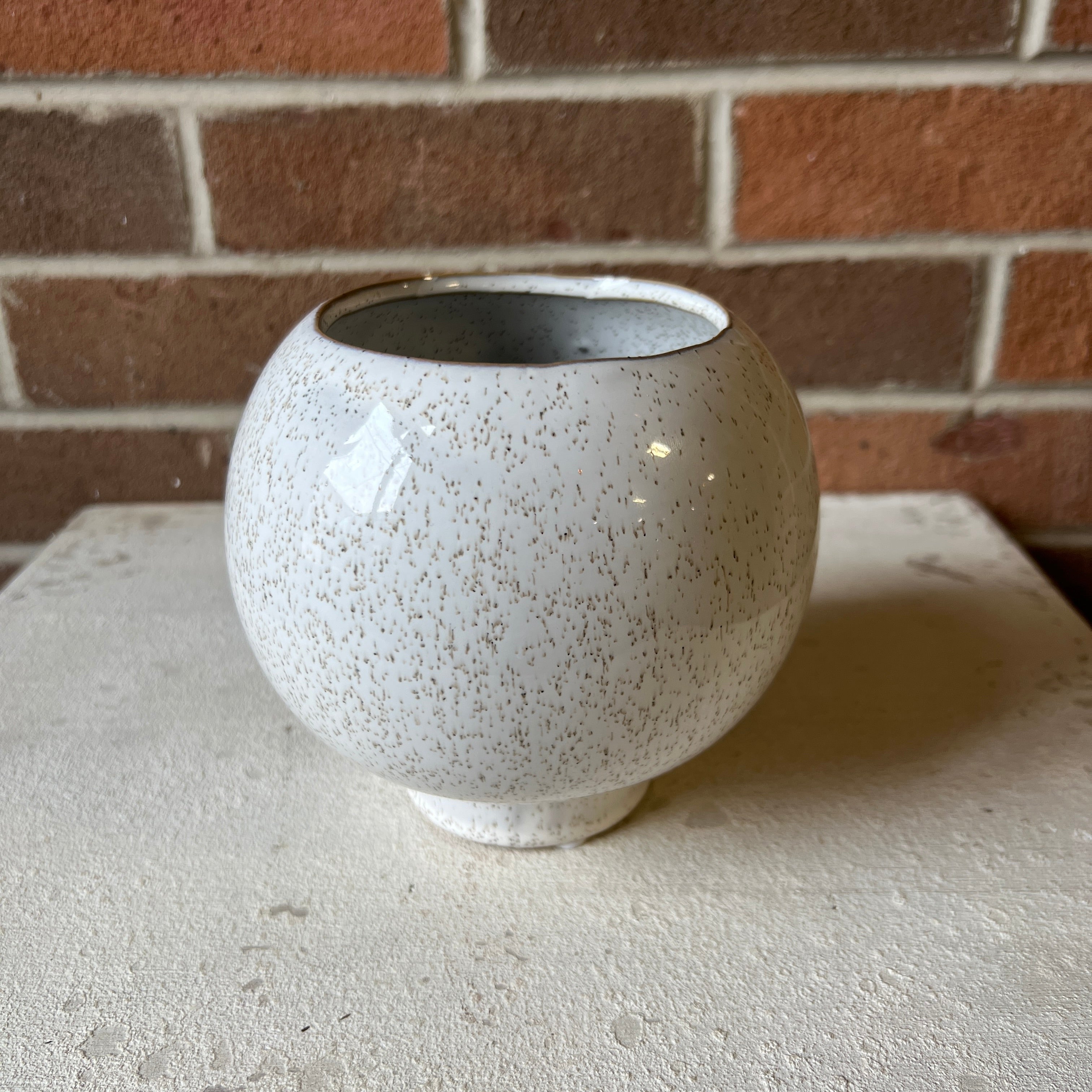 White Flower Pot