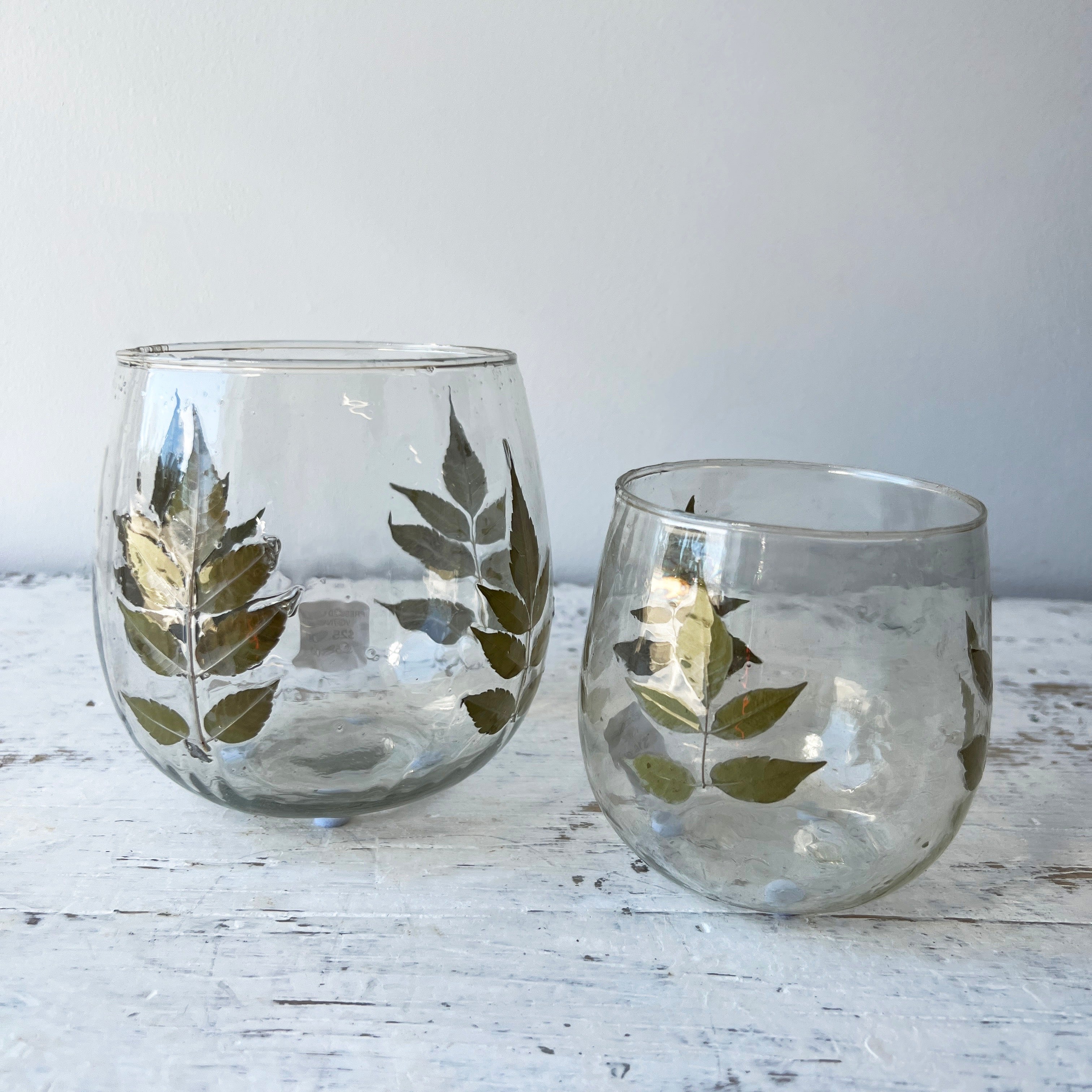 Pressed Leaf Votive - Small