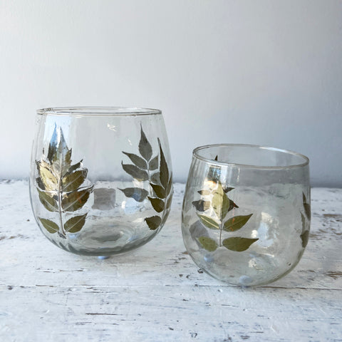 Pressed Leaf Votive - Small