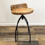 Kelsie Swivel Counter Stool - Natural