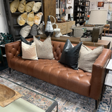 Natalie 84" Leather Sofa