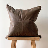 22" x 22" Leather Pillow