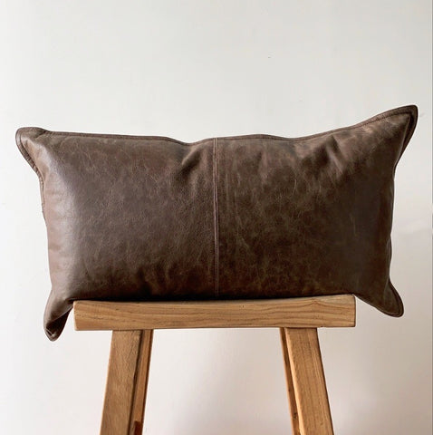 14" x 26" Leather Pillow