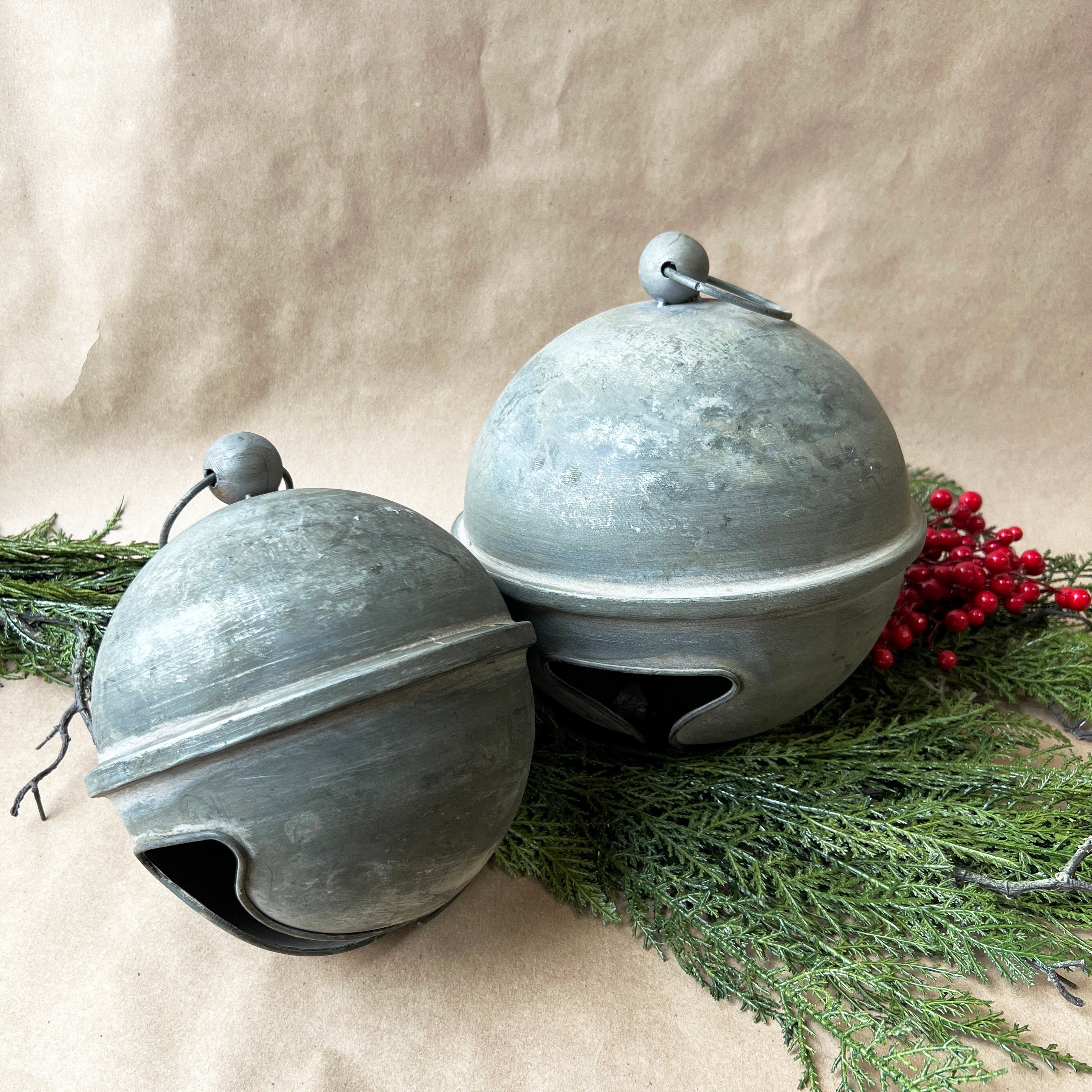 Weathered Tin Jingle Bell - Medium