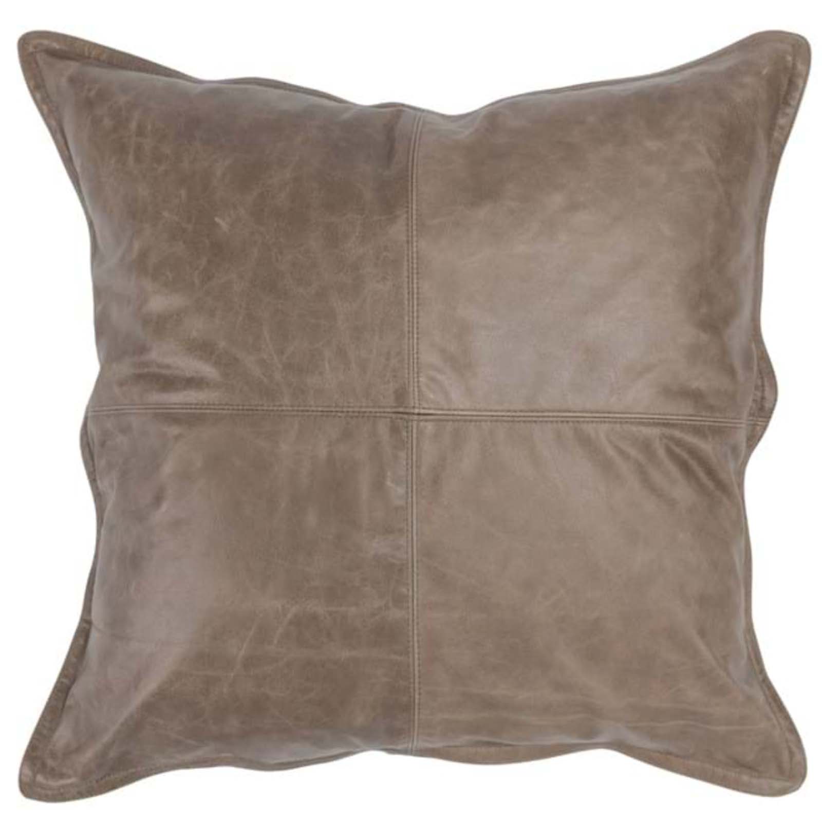 22" x 22" Leather Pillow