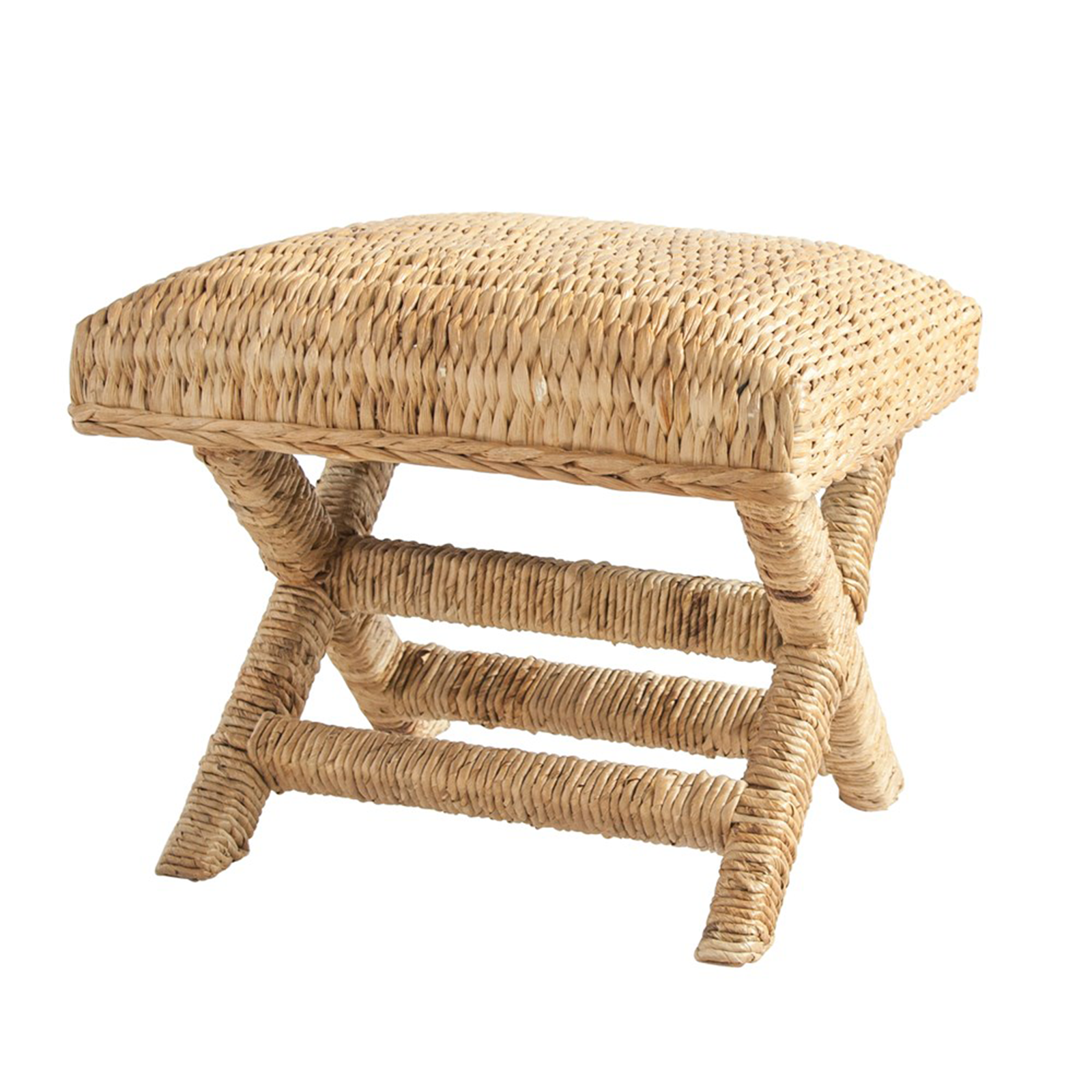 Woven Water Hyacinth Stool