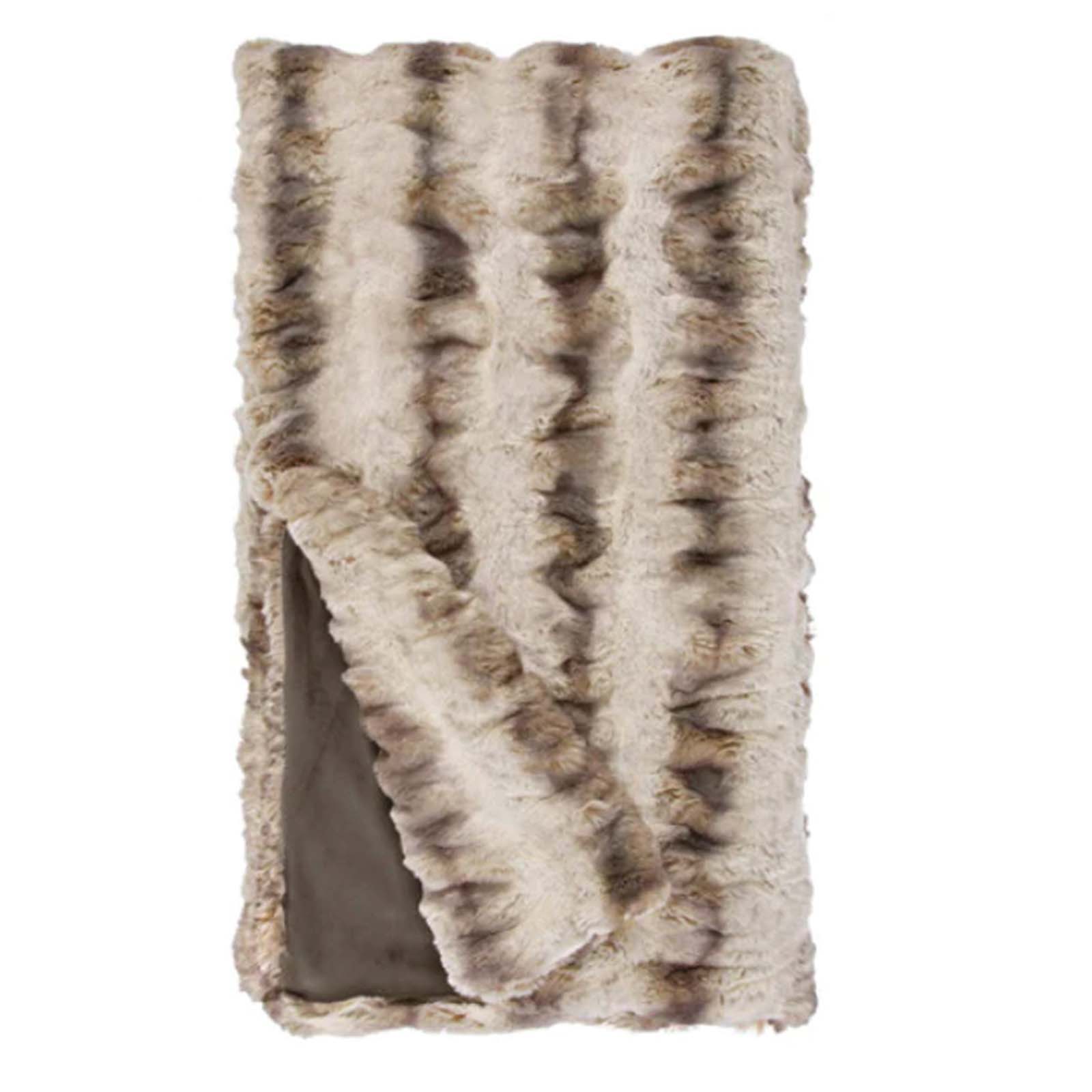 Faux Fur Throw - Chinchilla