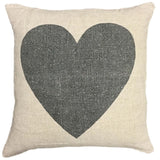 Black Heart Pillow