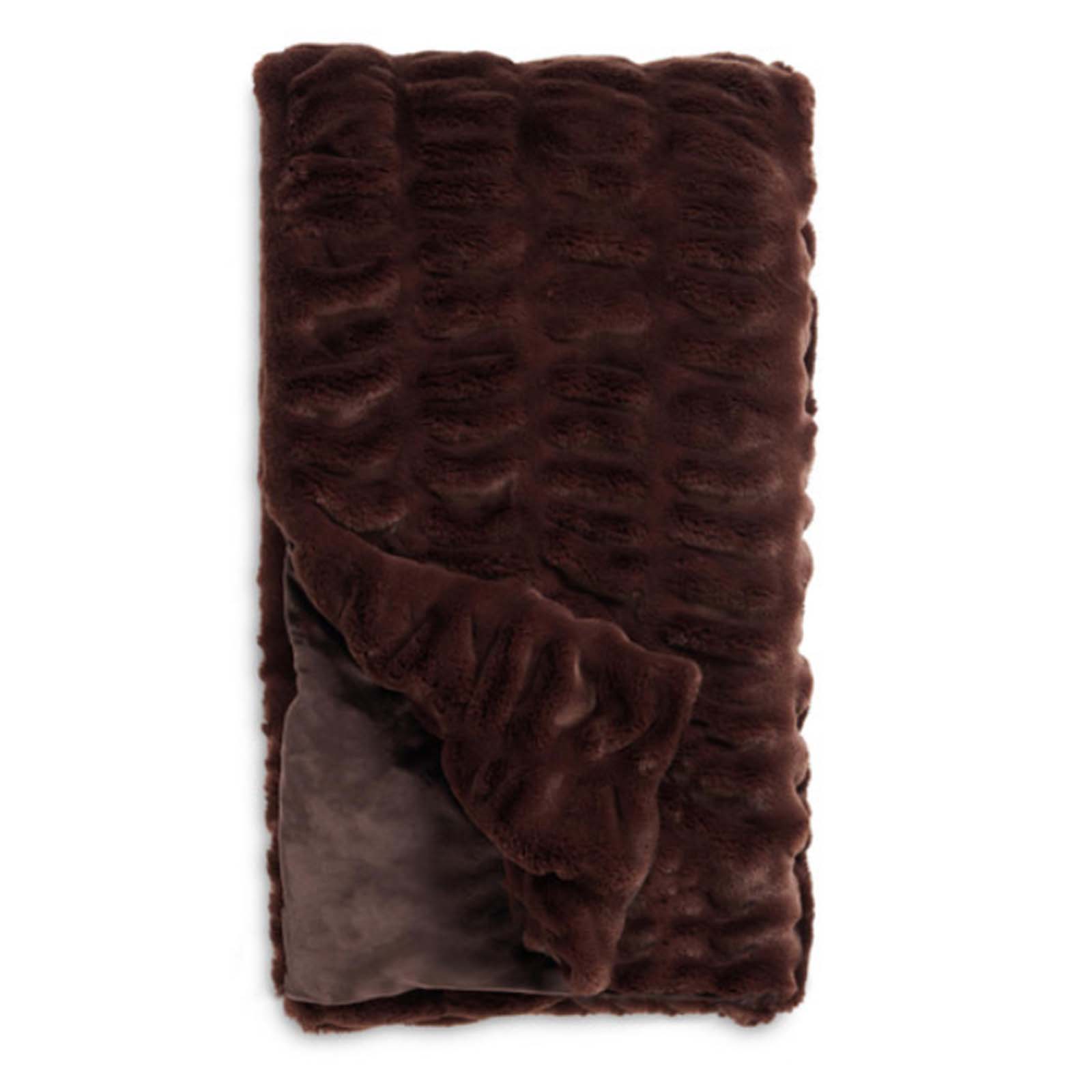 Faux Fur Throw - Mocha Lynx