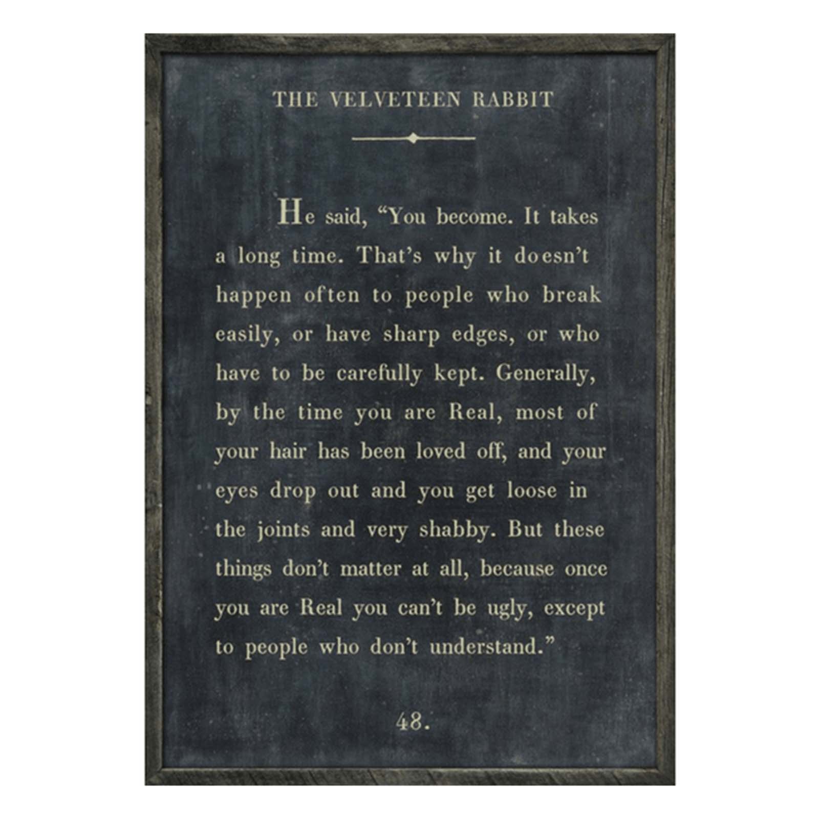 Velveteen Rabbit Art Print